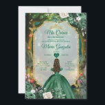 Invitation Forest Emerald Green Quinceañera<br><div class="desc">Forest Emerald Green Quinceañera Invitation</div>