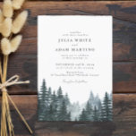Invitation Forest Winter Pines Wedding Invite<br><div class="desc">Forest Winter Pines Wedding Invite</div>