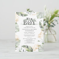 Forêt Animal Jungle Couples Baby shower Garçons