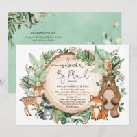 Forêt de bois de verdure mignonne Baby shower par 