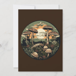 Invitation Forêt de champignons punk