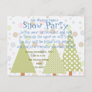 Invitation Forêt de Polka-Dot