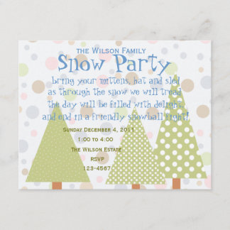 Invitation Forêt de Polka-Dot