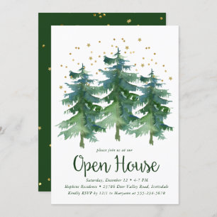Invitation Forêt d'hiver Open House