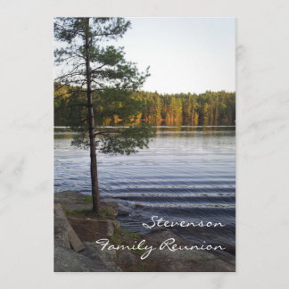 Invitation Forêt d'invitations de partie de la Réunion de