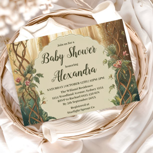Invitation Forêt Enchantée Baby Shower
