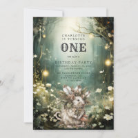 Forêt enchantée Souris 1er anniversaire