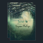 Invitation Forêt enchantée Vert Bleu Lumières Sweet 16 Party<br><div class="desc">Personnaliser pour tout événement.</div>