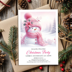 Invitation Forêt enneigée rustique - Imprimable Noël pour enf