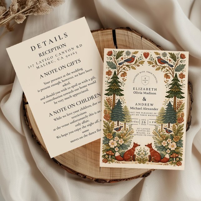Invitation Forêt féerique + Détails (Créateur téléchargé)