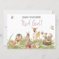 *~* Forêt mou Baby shower animal de bois