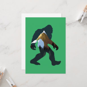 Invitation Forêt nocturne Bigfoot
