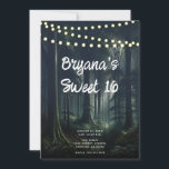 Invitation Forêt sombre au crépuscule Lumières rustiques Seiz<br><div class="desc">Personnalisez comme vous le souhaitez.</div>