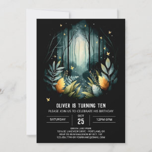 Invitation Forêt sur mesure Whimsical Woodland Anniversaire