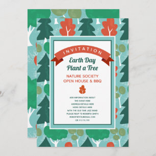 Invitation Forêt Woodland Thème Nature Lover