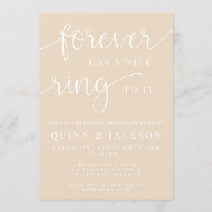Invitation Forever A Une Belle Bague À Elle Fiançailles Invit