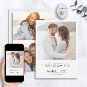 Invitation Forever a une belle bague Citation 3 Fiançailles p