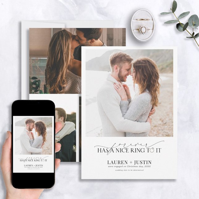 Invitation Forever a une belle citation de bague 4 Fiançaille (Créateur téléchargé)