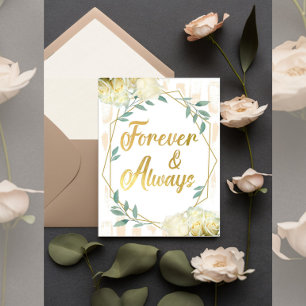 Invitation Forever & Always – Élégant Mariage Personnalisé De