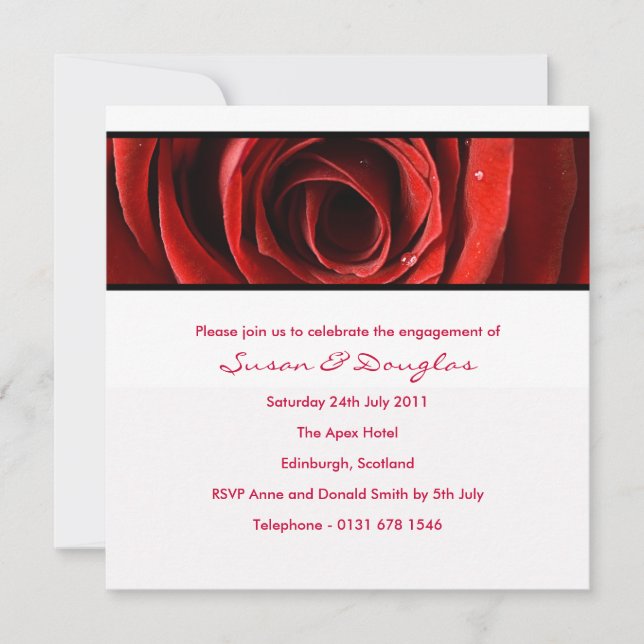 Invitation Forever Love Fiançailles Invitation-white (Devant)