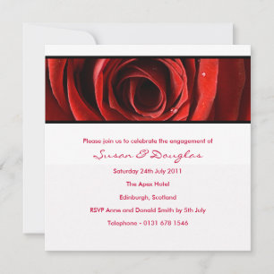 Invitation Forever Love Fiançailles Invitation-white