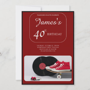 Invitation "Forever Young" 40e anniversaire pour J