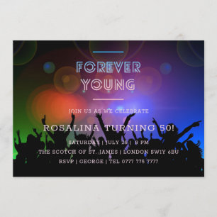 Invitation Forever Young Dance Club  Anniversaire