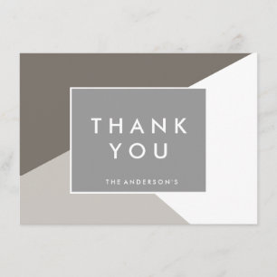 Invitation Forme moderne Notes de remerciement MERCI AUX CAR