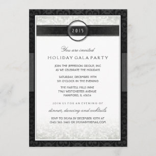 Invitation Formelle Black & White Company