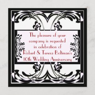 Invitation formelle d'art déco