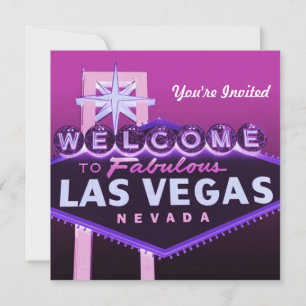Invitation formelle pour un mariage à Las Vegas ou