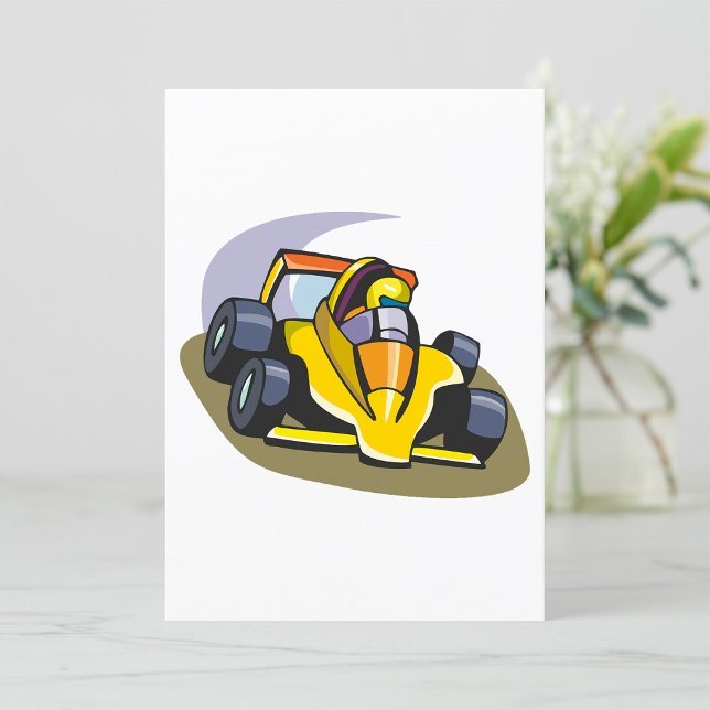 Invitation Formule 5 Racing Car (Créateur téléchargé)