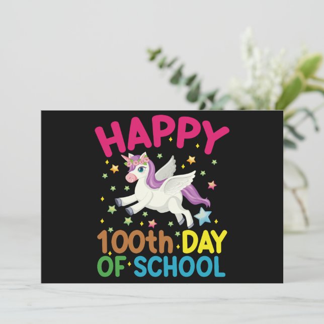 Invitation Formule Mathématique 100 Jours D'école Drôle Prof  (Debout devant)