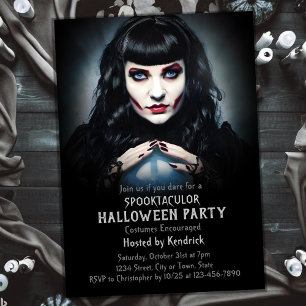 Invitation Fortune Teller Halloween Costume Party