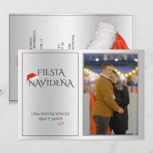 Invitation Foto Fiesta Navideña Fête de Noël