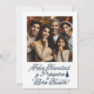 Invitation Foto Joyeux Noël & Bonne Année