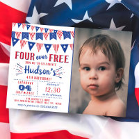 Four Ever Free ! Fête du 4 juillet Anniversaire 4 