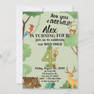 Invitation Four Ever Wild