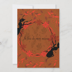 Invitation fourmi, affirmation positive ,phrase inspirante