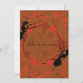 Invitation fourmi, affirmation positive ,phrase inspirante