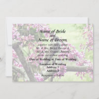 Fournitures de mariage Phoebe dans un arbre Redbud