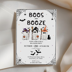 Invitation Fous et Boissons  Soirée Halloween 