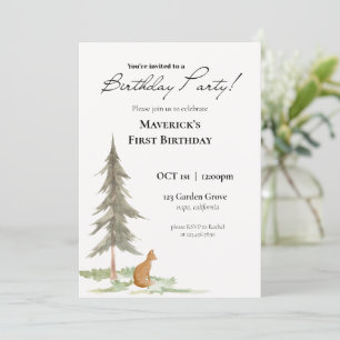 Invitation Fox Birthday Party