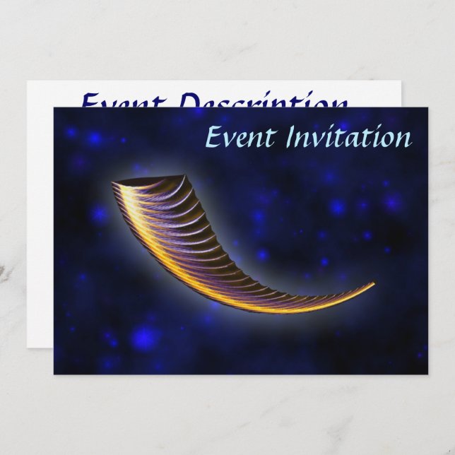Invitation Fractal Shofar (Devant / Derrière)