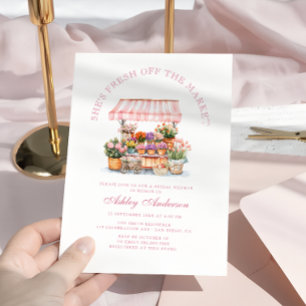 Invitation Fraîchement De La Fête des mariées De Marché Des A