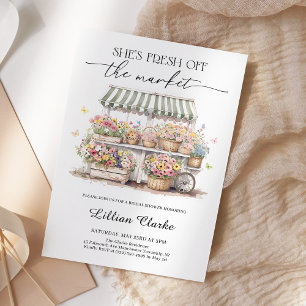 Invitation Fraîchement De La Fête des mariées De Marché Des A