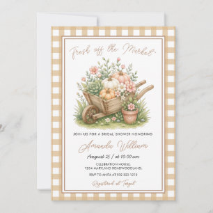 Invitation Fraîchement du marché automnal Fête de mariage de