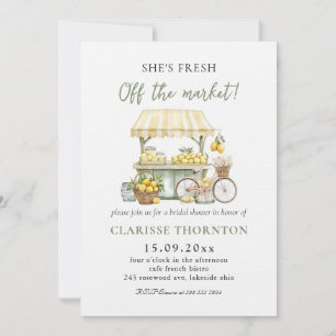 Invitation Fraîchement Hors Du Marché Fête des mariées Été Ci