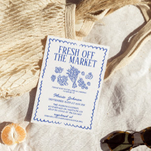 Invitation Fraîchement Hors Fête des mariées Du Marché, Le Ma