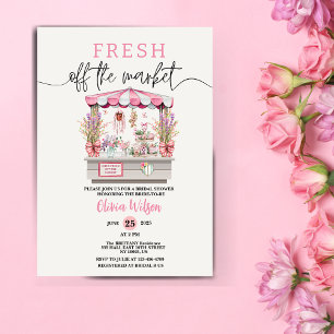 Invitation Fraîchement hors Fête des mariées Floral Chic